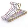 10pc Color Random Clothes Hanger Drying Rack Aluminum Alloy Anti-Skid Hanger for Clothes Wardrobe Storage Hanger