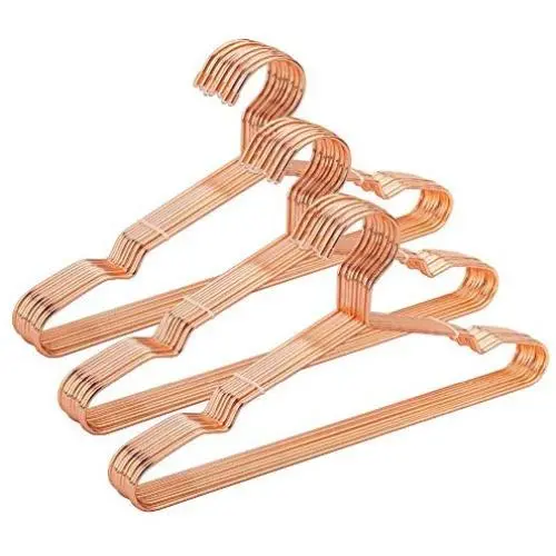 KYCPTNFJ 32cm Rose Gold Metal Clothes Shirts Hanger with Notches, Cute Small Strong Coats Hanger 30 pcs KYCPTNFJ 32cm Rose Gold Metal Clothes Shirts Hanger with Notches, Cute Small Strong Coats Hanger 30 pcs