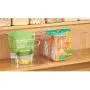 mDesign Plastic Food Storage Container Bin with Handles - for Kitchen, Pantry, Cabinet, Fridge/Freezer - Large Organizer for Snacks, Produce, Vegetables, Pasta - BPA Free, 10" Square, 2 Pack - Clear mDesign Plastic Food Storage Container Bin with Handles - for Kitchen, Pantry, Cabinet, Fridge/Freezer - Large Organizer for Snacks, Produce, Vegetables, Pasta - BPA Free, 10" Square, 2 Pack - Clear