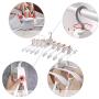 HJYPYJ Magic Hanger,8 in 1 360?? Rotate Multifunction Folding Hangers,Non-Slip Plastic Hanger,Space-Saving Organizer Hanger One-Click Folding/Pink / 56.5x19cm