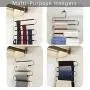 CEISPOB Space Saving Pants Hangers, Non Slip Stainless Steel Clothes Pants Hanger, 5 Tiers Design S Shape Pants Rack, Closet Storage Organizer for Pants Jeans Trousers Scarf Hanging (5-Pack)