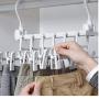 5pcs Multifunctional Plastic Pants Rack Trousers Hanger Clothes Drying Shelf