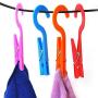 Laundry Hooks Clothespins Hanging Clips Plastic Hanger Home Travel Pack of 10