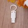 Jimin_1Pc Quality Shower Curtain Hooks Clip Socks Folder Movable Shoes Clothes Hanger Strong Grip Home Rack Rails Clip Holder F20 - (Color: White)