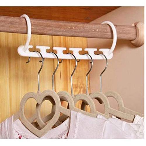 10PC 5 Hole Magic Wander Hangers Clothes Space Saver Space Saver Wonder Magic Clothes Hanger Hook Hangers for Clothes