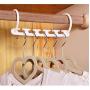 10PC 5 Hole Magic Wander Hangers Clothes Space Saver Space Saver Wonder Magic Clothes Hanger Hook Hangers for Clothes