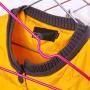 Clothes Hangers, 10pcs Metal Non Slip Coat Hanger, Space Saving Clothes Hangers Strong & Durable Lightweight Hangers Organizer for Hangs Suit, Jackets, Trousers and Sweater(40cm18.5cm,Purple)