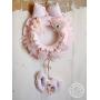 Hospital Door Hanger Decoration, Baby Girl Birth Wreath, 2-DAY FEDEX DELIVERY to USA, Canada, Europe & Others