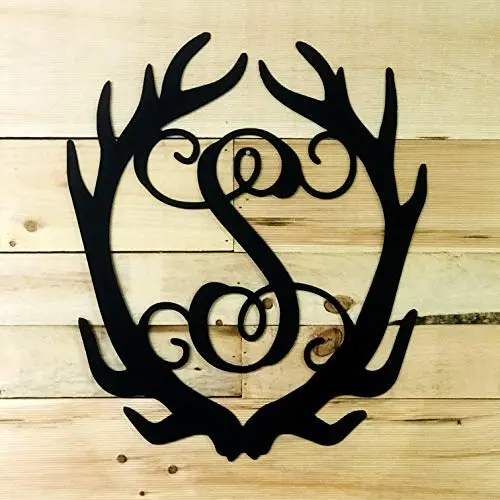 22" Antler Monogram, Door Hanger 22" Antler Monogram, Door Hanger