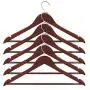 ALPHA HOME Suit Hangers Wooden Hangers for Gentleman - 20 Pack, Matte Brown