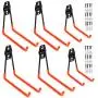 Heavy Duty Garage Storage Utility Double Hooks,Extended Wall Mount Tool Holder Organizer for Ladders,Bike,Chair (4 Pack 7.5" + 2 Pack 5.1" Hook) Heavy Duty Garage Storage Utility Double Hooks,Extended Wall Mount Tool Holder Organizer for Ladders,Bike,Chair (4 Pack 7.5" + 2 Pack 5.1" Hook)