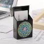 Plastic Business Card Holder with Diamond Painting Cover, Whitelotous DIY Diamond Business Name Card ID Card Bus Card Case Boxes for Men & Women (Mandala)