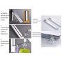 Folding Closet Rods Clothes Hanger Wall Mounted Retractable Clothes Hanger & Drying Rack Great Space Saver
