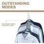 4pcs Clothes Hangers Space Saver Closet Organizer with Vertical and Horizontal Options - Premium ABS Material in Solid Silver Color