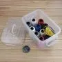 Fiaze 4-Pack 6 Quart Clear Latch Storage Boxes with Lid, Handle and Latches Fiaze 4-Pack 6 Quart Clear Latch Storage Boxes with Lid, Handle and Latches
