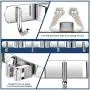 YOUTHINK Broom Holder,2PCS Wall Mount Mop Holder Stainless Steel Storage Organizer Heavy Duty Garden Tool Hanger with 3 Racks 4 Utility Hooks for Garage Rake Kitchen Shed Home YOUTHINK Broom Holder,2PCS Wall Mount Mop Holder Stainless Steel Storage Organizer Heavy Duty Garden Tool Hanger with 3 Racks 4 Utility Hooks for Garage Rake Kitchen Shed Home