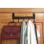 ACMETOP Over The Door Hook Hanger, Heavy-Duty Organizer for Coat, Towel, Bag, Robe - 5 Hooks, Aluminum, Brush Finish (Black) ACMETOP Over The Door Hook Hanger, Heavy-Duty Organizer for Coat, Towel, Bag, Robe - 5 Hooks, Aluminum, Brush Finish (Black)