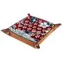 Japanese Sakura Flower Chinese Bird Crane Leather Tray Dice Boxes Bedside Tray Key Watches and Candy Holder Sundries Entryway Tray,20.5x20.5cm Japanese Sakura Flower Chinese Bird Crane Leather Tray Dice Boxes Bedside Tray Key Watches and Candy Holder Sundries Entryway Tray,20.5x20.5cm