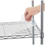 AmazonBasics Expandable Metal Hanging Storage Organizer Rack Wardrobe with Shelves, 14"-63" x 58"-72", Chrome