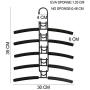 LUCKSTAR Clothes Hangers - Multi-Layer Wardrobe Clothes Rack Metal Space Saver Clothes Storage Clothes Rack (Kids, Black)