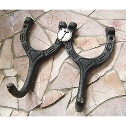 Lawyer Gavel Cast Iron Wall Hook , Law School Graduation Gift, Double Lucky Horseshoe, Rustic Hanger