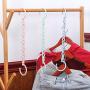 HJYPYJ Magic Hanger,360?? Rotate Magical Hangers,Multifunction PP Hanger,Space-Saving Organizer Hangers, Isometric Design/Pink / 25x11x3.2cm
