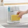 FidgetKute Towel Storage Hanging Rack Shelf Bathroom Kitchen Dishcloth Dish Cloth Hanger Beige