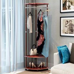 Toysgift Entryway Coat Rack Shoe Bench, Multifunctional Coat Rack Floor Indoor Clothes Rack Creative Hanger for Clothes, Suits, Bag,Shoes, Living Room,Bedroom Shipping from CA.，NJ.