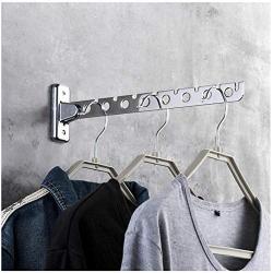 DNJKSA 30cm Folding Wall Hanging Retractable Clothes Hangers Storage System Hotel Home Hangers for Clothes Organization