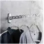 DNJKSA 30cm Folding Wall Hanging Retractable Clothes Hangers Storage System Hotel Home Hangers for Clothes Organization