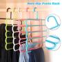 LFSHYP Clothes Hangers Pants Clothes Hangers Holders Multifunction Trousers Hanger Storage Rack Clothes Hanger Tie Scarves Belt Towel Non-Slip Magic Hanger 1pc A3
