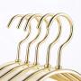 Clothes Hangers Luxurious Non Slip Drying Clothes Stainless Steel Hangers Cloth Heavy Duty Seamless Wide Shoulder Suit Hanger Space Saving Clothes Hanger 10 Pack Closet Organizer
