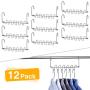 HOUSE DAY Metal Magic Hangers Space Saving Clothes Hangers Organizer Smart Closet Space Saver Pack of 12