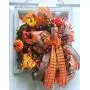 Pumpkin Window Distressed Frame Wreath, Fall Autumn Door Hanger, Window Frame Floral Decor, Pumpkin, Home Design Pumpkin Window Distressed Frame Wreath, Fall Autumn Door Hanger, Window Frame Floral Decor, Pumpkin, Home Design