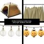 Coideal 100 Pack Stainless Steel Curtain Clip String Party Lights Hanger Wire Holder for Home Decoration, Photos, Art Craft Display and Outdoor Activities Supplies (Black)