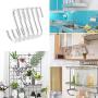 30PC Roontin S Hooks Silver, Heavy Duty Hangers, Metal Iron Hanger S Hooks 30 Pack White - for Hanging Pots and Pans, Coffee Mugs, Utensils, Clothes, Jeans, Towels in Kitchen and Closet Shelf