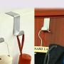Over The Door Hook Stainless Steel, Beokey Cabinet Clothes Hanger Kitchen Organizer Z Hooks Storage Organizer Rack Holder Tools,Set of 2, (2pcs)