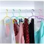 20 PCs 2715 cm Children Clothes Hanger Baby Coat Towel Storage Organizer with Hooks Wardrobe Space Save Random Color