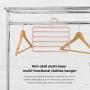 KYCPTNFJ 2 PCS 5-Layer Clothes Hanger Drying Racks Multi-Functional Hanger Multi-Storey Scarf Racks Anti-Slip Pants Folder