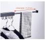 uyoyous Wall Mounted Clothes Drying Rack Retractable Fold Away Clothes Rack Space-Saver for Balcony Laundry Bathroom and Bedroom Easy to Install- Black