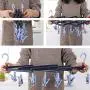 Grey990 Multifunction Folding 29 Clips Hanger Cloth Underwear Socks Drying Rack Home Accessories Pink