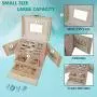 DOURR Jewelry Organizer, Travel Portable Jewelry Boxes Display Case Jewelries Holder Lockable Mirrored Storage Boxes for Rings Necklace Earrings, Gifts for Girls and Women (Beige) DOURR Jewelry Organizer, Travel Portable Jewelry Boxes Display Case Jewelries Holder Lockable Mirrored Storage Boxes for Rings Necklace Earrings, Gifts for Girls and Women (Beige)