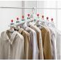 EvaroFly Multipurpose Folding Hanger, Storage Save Space Clothes Hanger, Household Travel -red 56x42x28cm