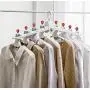 EvaroFly Multipurpose Folding Hanger, Storage Save Space Clothes Hanger, Household Travel -red 56x42x28cm