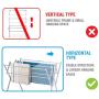 HOUSE DAY Drying Rack Towel Rack Stainless Steel Foldable Towel Clothes Drying Rack Folding Drying Rack Laundry Drying Rack