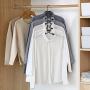 KYCPTNFJ Multi-Layer Anti-Slip Clothes Hangers Save Space 5 in 1 Metal Laundry Rack Storage for Shirt Sweater Suit Dress Coat