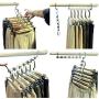 Lucky Fitness 3pcs Magic Hangers ， Closet Hanger Multifunctional Metal Clothes Hanger for Space Saving and Storage …