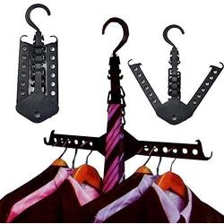Auntwhale Clothes Hanger Closet Complete Multifunction Dual Magic Foldable Hanger for Clothes Shirts Sweaters Coat Organizer Dress Hanger Hook Drying Rack