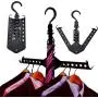 Auntwhale Clothes Hanger Closet Complete Multifunction Dual Magic Foldable Hanger for Clothes Shirts Sweaters Coat Organizer Dress Hanger Hook Drying Rack