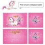 SONGMICS Large Ballerina Musical Jewelry Box, Unicorn for Little Girls, Music Storage Boxes with 2 Pullout Drawers UJMC007PK